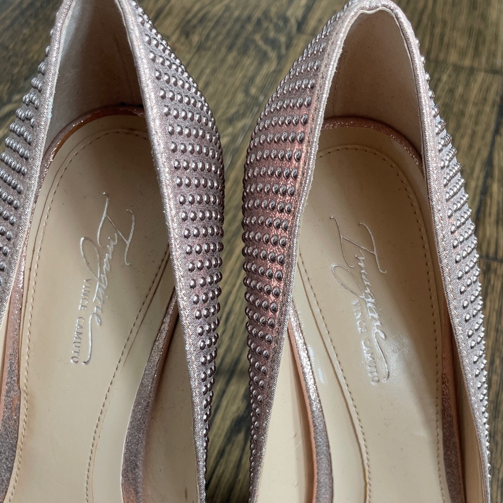 Vince Camuto Pink Studded Heels - Picture 7 of 8